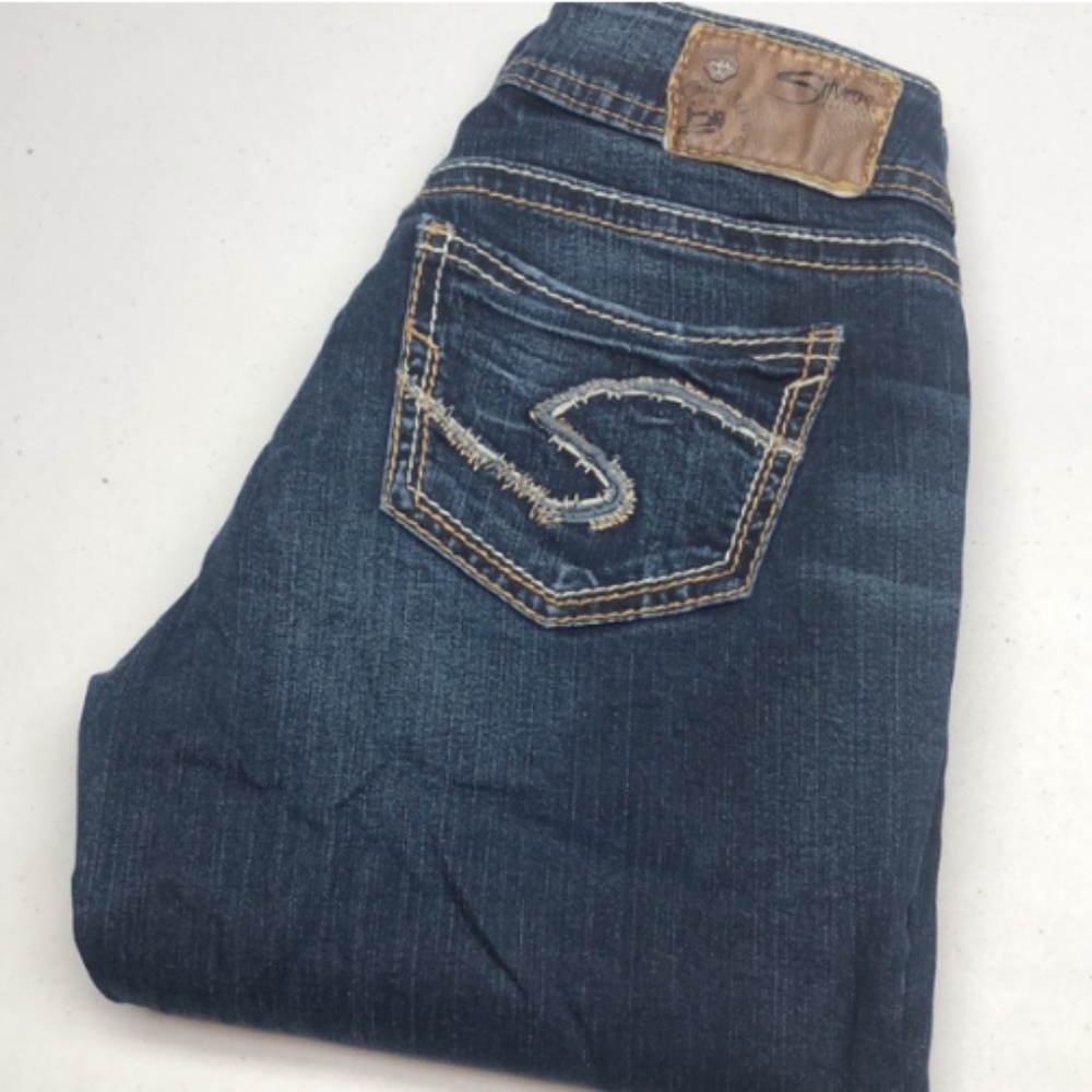 PREMIUM SILVER MID BABY BOOT JEANS 26x28 ⭐️